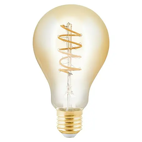 Eglo  Ledlamp Amber Ø 7,5 cm - E27 - 4W - Warm wit - Dimbaar