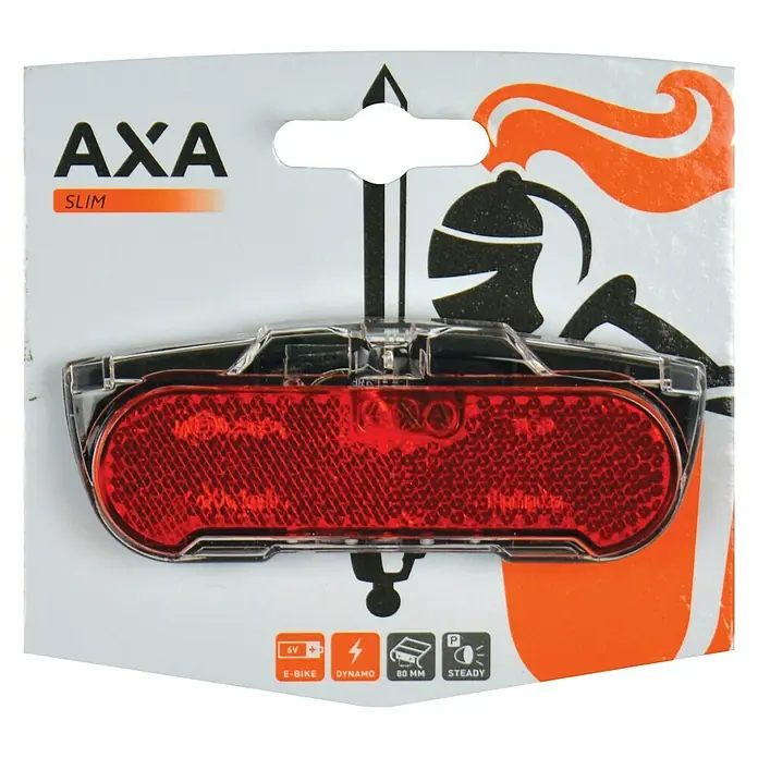 Axa Achterlicht Fietsverlichting Slim Steady - Lichtbron: Led, 6 V, Geschikt voor: Fietsen - Vooraanzicht