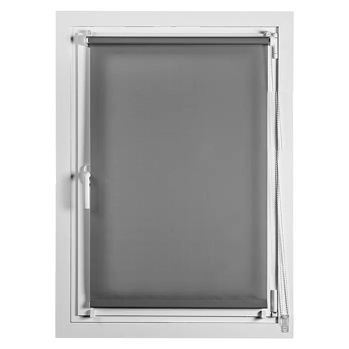 Estor enrollable Clip&Fix - An x Al: 45 x 180 cm, Asfalto - Vista frontal