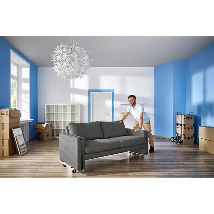 Wolfcraft Base con ruedas FT300 - L x An x Al: 565 x 390 x 120 mm, Capacidad de carga: 200 kg - Producto en uso