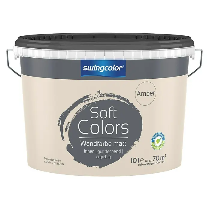 swingcolor Soft Colors Wandfarbe - Amber, 10 l, Matt - Vorderansicht
