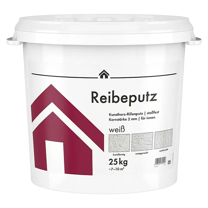 Reibeputz - Weiß, 25 kg, Korngröße: 2 mm - Vorderansicht