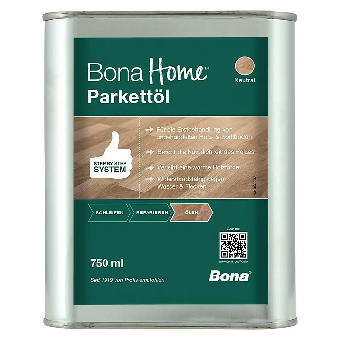 Bona Home Parkett-Öl - Neutral, 750 ml - Vorderansicht
