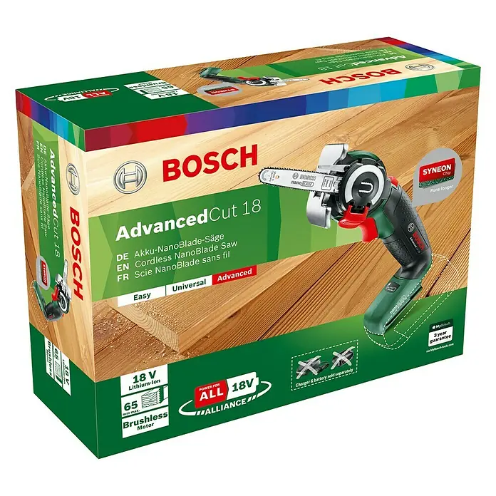 Bosch 18 V Power for All Sierra NanoBlade AdvancedCut 18 - Número de revoluciones de marcha en vacío: 7.000 r.p.m., 18 V, Sin batería - Vista angular