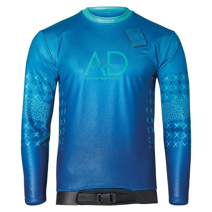 Marinepool UV-Shirt 50N AQUARDIAN PRO - M/S, Blau - Vorderansicht
