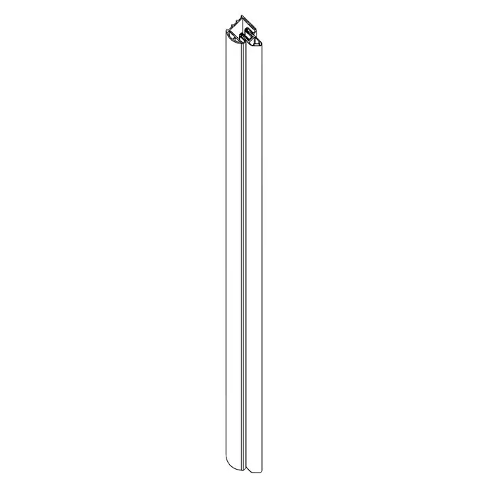 Camargue Vario Douchedeuraanslag B9 - Hoogte: 195 cm, Zwart - Vooraanzicht