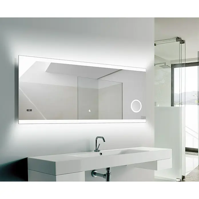 DSK LED-Lichtspiegel Silver Shine 2.0 - 160 x 70 cm, Berührungssensor - Stimmungsaufnahme