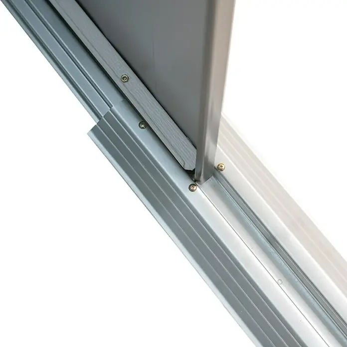 Spacemaker Gerätehaus Onyx 8x6 - 254 cm, 181 cm, Stahl, Onyxschwarz - Detailaufnahme