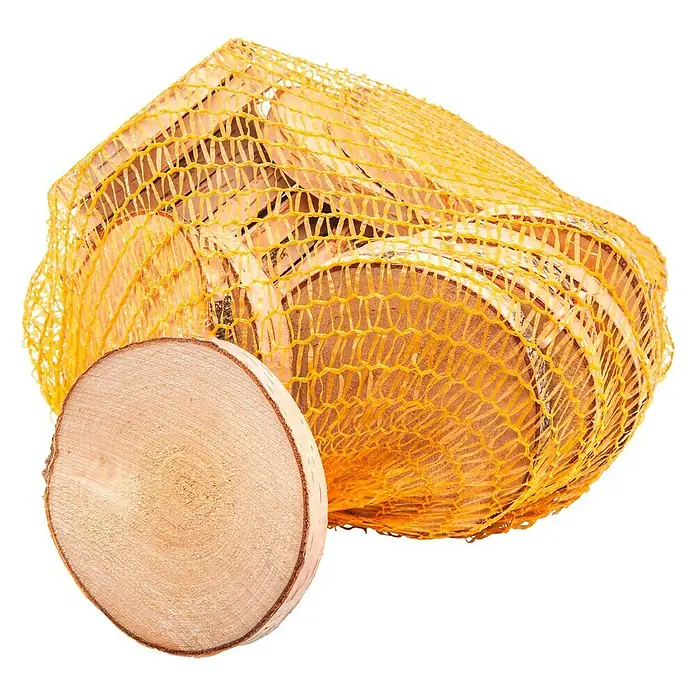 Baumscheibe - Birke, Unbehandelt, 6 cm - 12 cm, 15 Stk. - Diagonale Ansicht