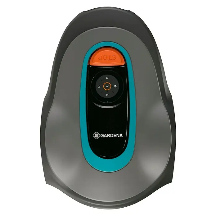 Gardena Robot cortacésped Sileno Minimo 250 - 18 V, Iones de litio, 2,1 Ah, 1 batería, Recomendación máxima de superficie: 250 m² - Vista descendente