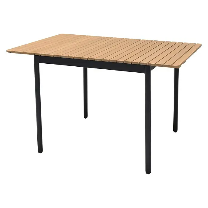 SENSUM Balkonski stol - D x Š: 120 x 80 cm, Eukaliptus, Natur - Dijagonalni pogled