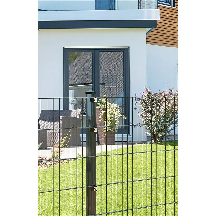 Mattenzaun Leicht - 250 x 123 cm, Anthrazit - Stimmungsaufnahme