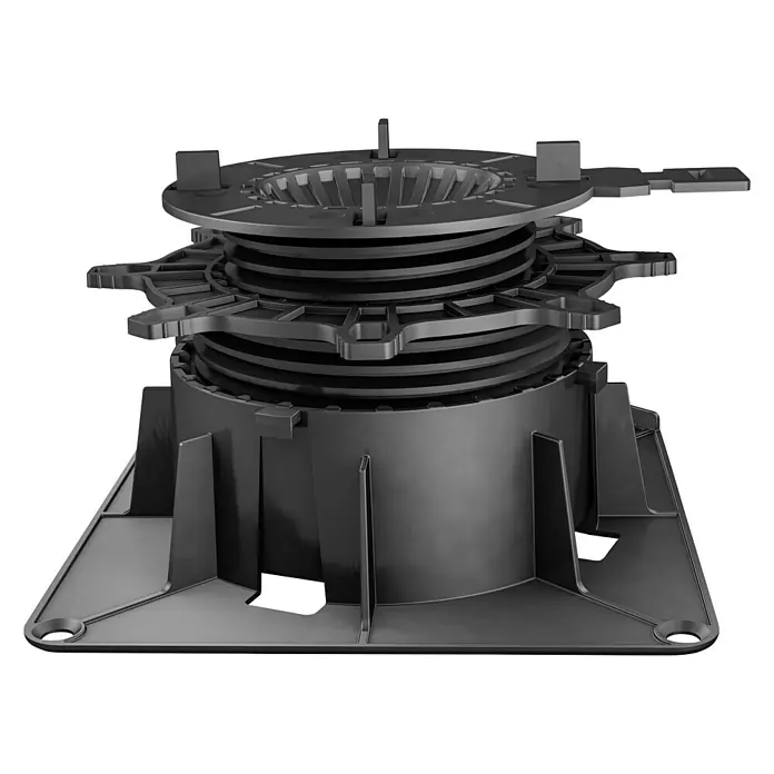 Plattenlager TL8 - Höhenverstellung: 6 cm - 15 cm, Kunststoff - Diagonale Ansicht