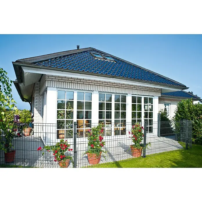 Kraus Dino Trend Mattenzaun - 200 x 100 cm, Anthrazit - Stimmungsaufnahme