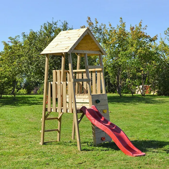 Wendi Toys Kinderspielturm Hase - 260 x 110 cm - Stimmungsaufnahme