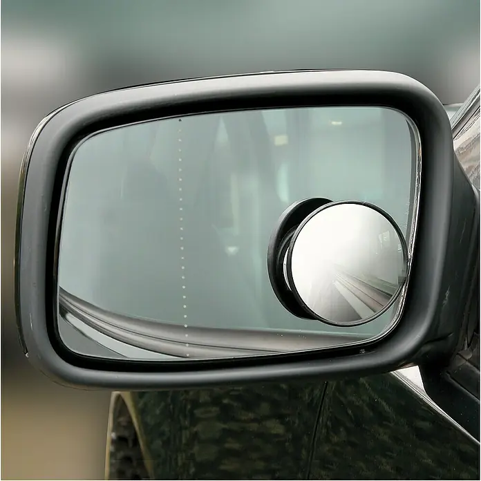 Carpoint Dodehoekspiegel Rond 50 mm - Kleur: Zwart - Toepassingsvoorbeeld