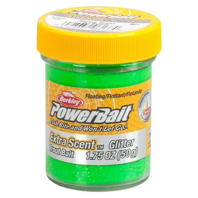 Berkley Forellenteig Trout Bait - Hellgrün, 50 g, Schwimmend - Vorderansicht