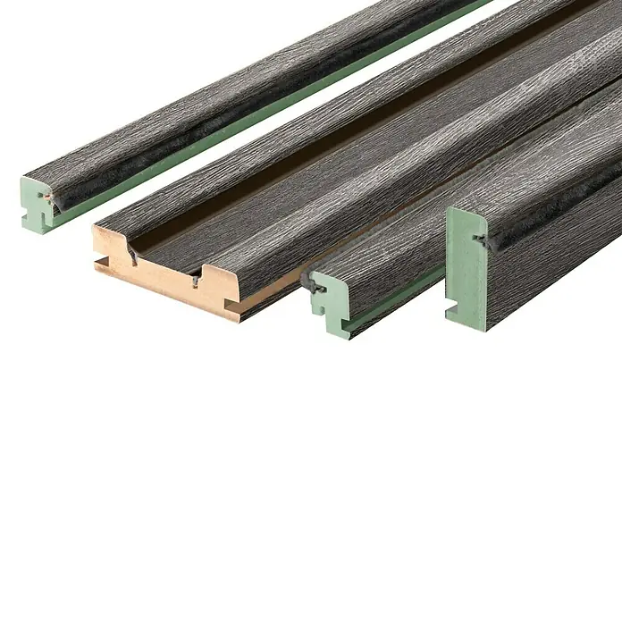 Set para puertas correderas Módena - 95 mm x 2,2 m, Antracita, MDF - Primer plano