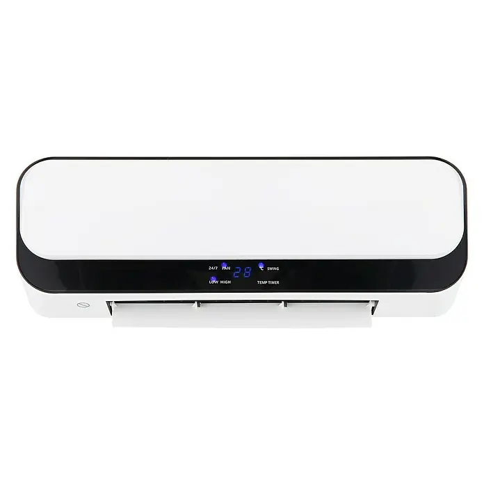 Voltomat HEATING Keramička ventilatorska grijalica - 2.000 W, D x Š x V: 14,4 x 55 x 18,5 cm, Bijele boje - Dijagonalni pogled