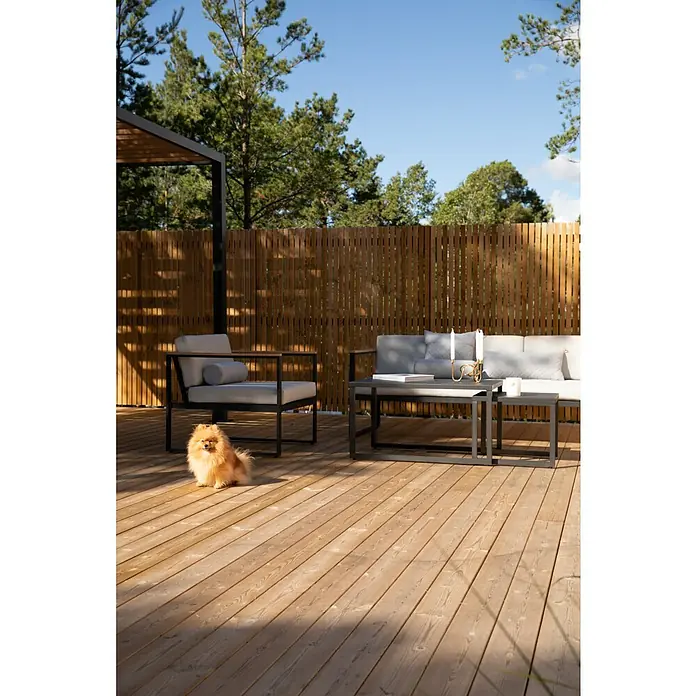 SENSUM Conjunto de muebles Inari - 5 piezas, Aluminio, Negro - Foto ambiente