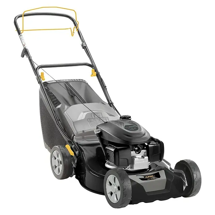 Alpina Cortacésped de gasolina AL4 46 SH - Ancho de corte: 46 cm - Vista angular