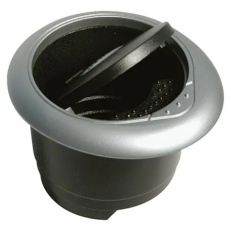 Carpoint  Asbak Auto zwart/grijs, rond
