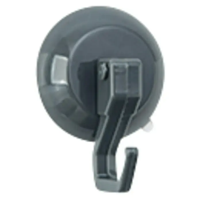 MSV Colgador con ventosa Gris - Polipropileno, Gris - Vista angular