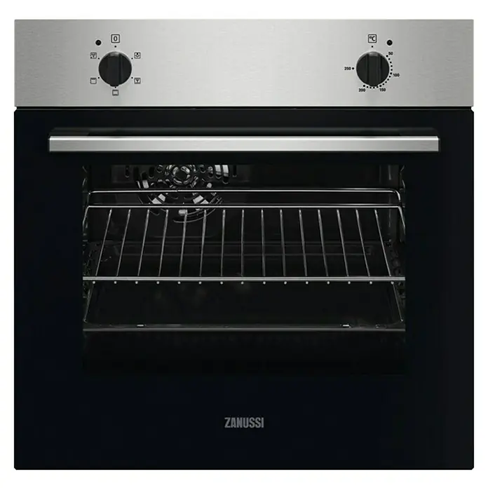 Zanussi Horno empotrado ZOHNC0X1 - Número de tipos de calentamiento: 4 ud., Volumen horno: 53 l - Vista frontal