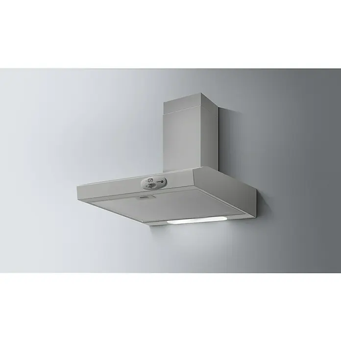 Turboair Campana decorativa Idea - Ancho: 60 cm, Potencia de aire máx.: 272 m³/h en funcionamiento normal, Gris - Foto ambiente