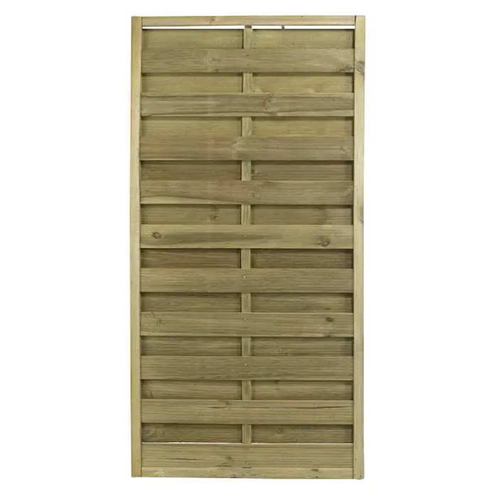 Forest-Style Celosía de madera Fetiche - An x Al: 90 x 180 cm, Natural - Vista frontal