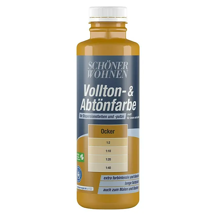 SCHÖNER WOHNEN-Farbe Vollton- & Abtönfarbe - Ocker, 500 ml, Matt - Vorderansicht