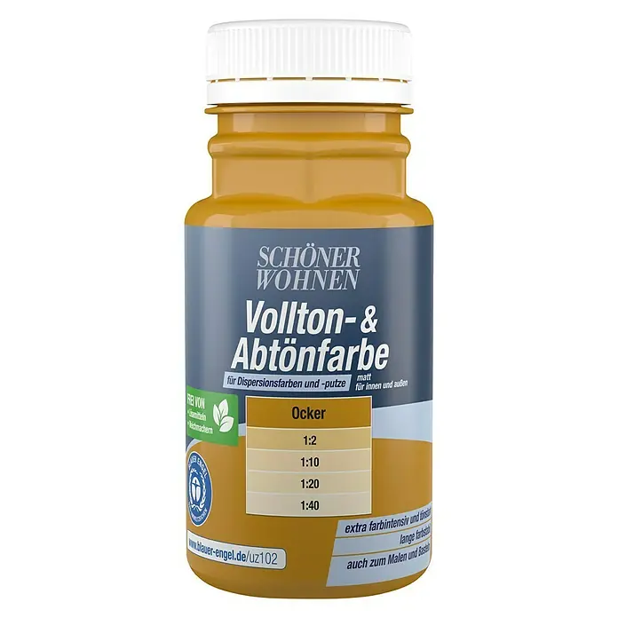 SCHÖNER WOHNEN-Farbe Vollton- & Abtönfarbe - Ocker, 125 ml, Matt - Vorderansicht