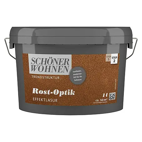 SCHÖNER WOHNEN-Farbe Trendstruktur Effektlasur Rost-Optik