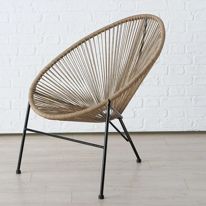 Sessel Eddy - L x B x H: 90 x 72 x 87 cm, Braun - Stimmungsaufnahme