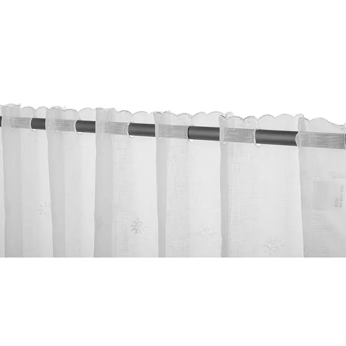 Elbersdrucke Bistrogardine Valley - 148 x 46 cm, 100 % Polyester, Offwhite - Detailaufnahme