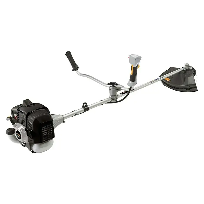 Alpina Desbrozadora de gasolina ABR 52 D - 1,55 kW, Ancho de corte: Hilos de 45 cm/cuchilla de 25,5 cm - Vista angular