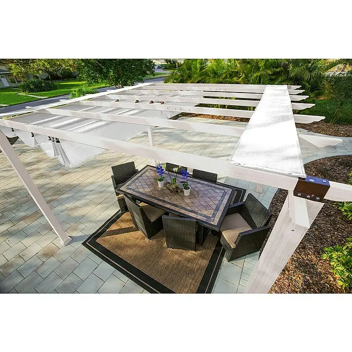 Paragon Outdoor Raffpavillon Florida - 350 x 350 cm, Weiß - Stimmungsaufnahme