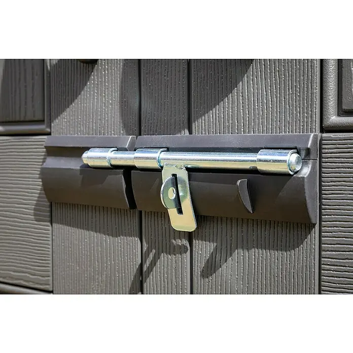 Lifetime Gerätehaus Stella - 213 cm, 228 cm, Kunststoff, Dunkelgrau - Detailaufnahme