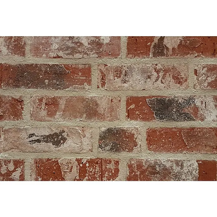 Celina Klinker Verblendstein Vintage New York - 24 x 7,1 cm, Braun/Rot, Steinoptik - Detailaufnahme