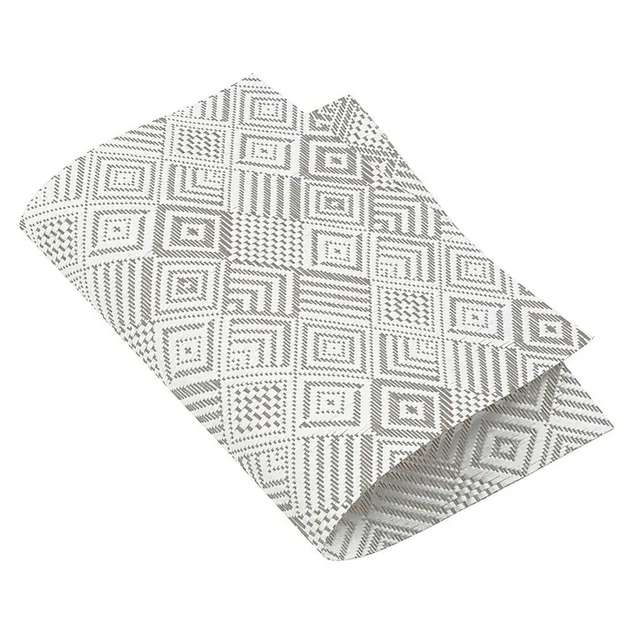 Vénilia Tisch-Set Gewebt - Taupe, L x B: 45 x 30 cm, Kunststoff - Diagonale Ansicht