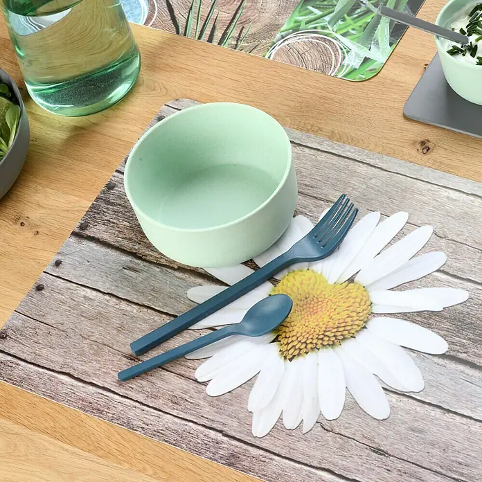 Vénilia Tisch-Set - Margeriten, L x B: 45 x 30 cm, Kunststoff - Anwendungsbeispiel