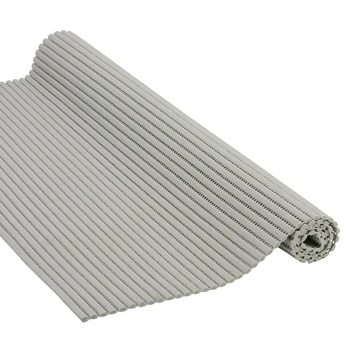 Vénilia Bodenmatte Venisoft - L x B: 200 x 65 cm, Grau, Uni-Farben - Diagonale Ansicht