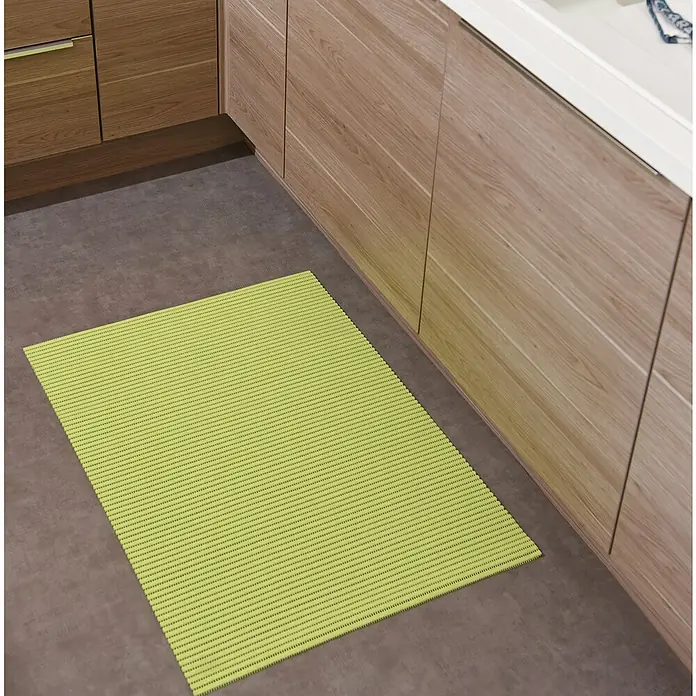 Vénilia Bodenmatte Venisoft - L x B: 200 x 65 cm, Anisgrün, Uni-Farben - Anwendungsbeispiel