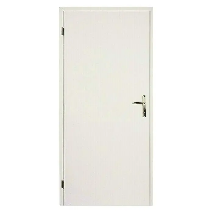 Doornite Sobna vrata - D x Š x V: 39 x 850 x 2.000 mm, Bijele boje, DIN graničnik: Lijevo, Središnji položaj: Saće - Pogled sprijeda
