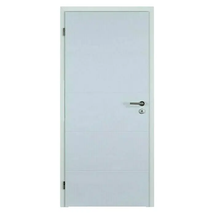 Doornite Sobna vrata Quatro - D x Š x V: 39 x 750 x 2.000 mm, DIN lijevo, Bijele boje - Pogled sprijeda