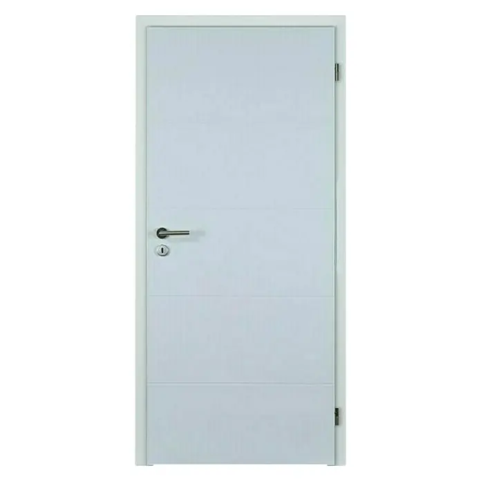 Doornite Sobna vrata Quatro - D x Š x V: 39 x 750 x 2.000 mm, DIN desno, Bijele boje - Pogled sprijeda