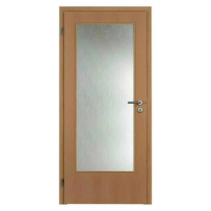 Doornite Sobna vrata sa staklom - D x Š x V: 39 x 850 x 2.000 mm, DIN lijevo, Bukva - Pogled sprijeda