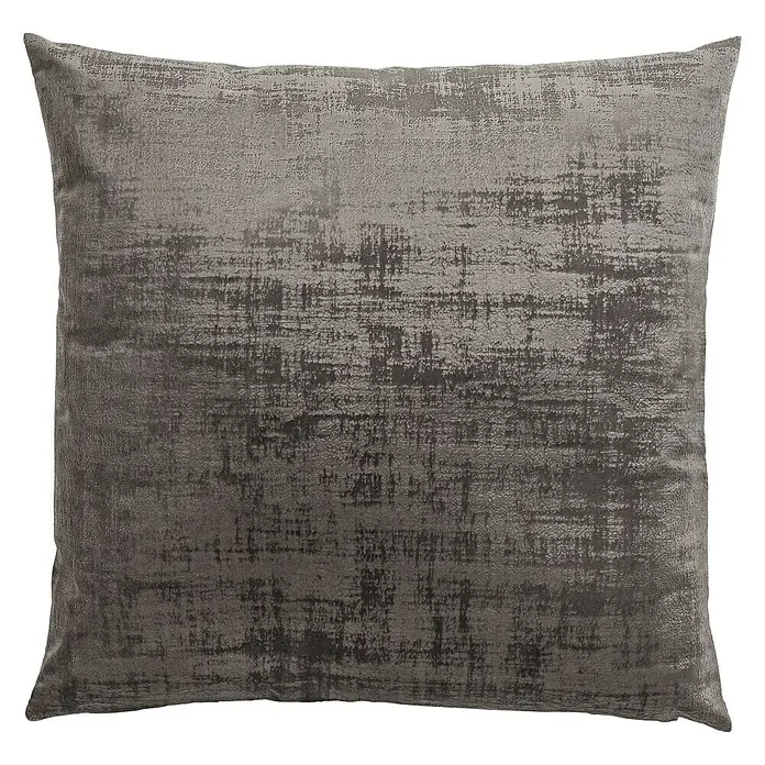 Kissen Vintage Velvet - Grau, 50 x 50 cm, 100 % Polyester - Vorderansicht