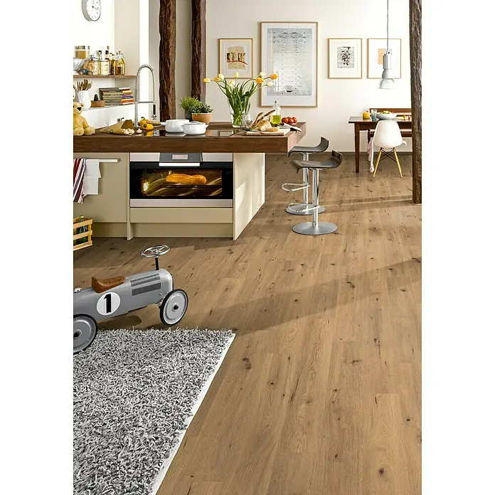 Laminat Mühltal Eiche - 1.292 x 193 x 7 mm, Landhausdiele - Stimmungsaufnahme