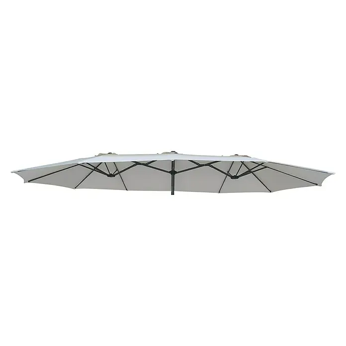 Techo de repuesto Olbia - L x An: 460 x 270 cm, Crudo, Diámetro: 270 cm - Vista frontal